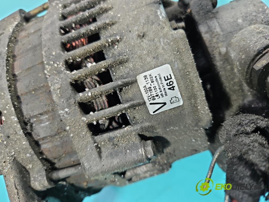 Opel Combo C 2001-2011 1.7 dti 65 HP manual 48 kW 1686 cm3 5- Alternator (Alternátor)