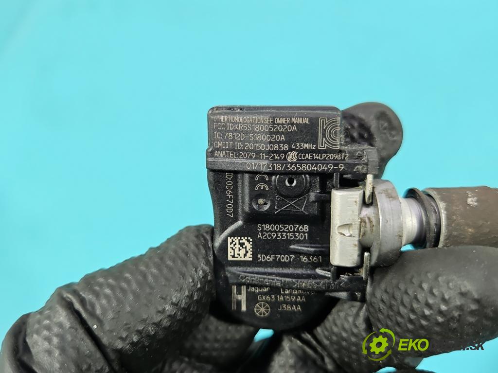 Land rover Discovery Sport 2014-2019 L550 2.0d 150 HP automatic 110 kW 1999 cm3 5- snímač tlak: pneumatika 7812D-S180020A (Snímač tlaku v pneumatike)