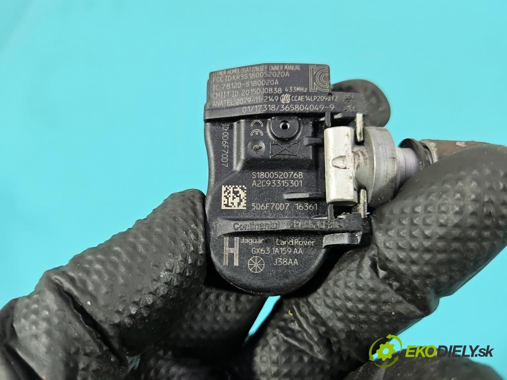 Land rover Discovery Sport 2014-2019 L550 2.0d 150 HP automatic 110 kW 1999 cm3 5- snímač tlak: pneumatika 7812D-S180020A (Snímač tlaku v pneumatike)