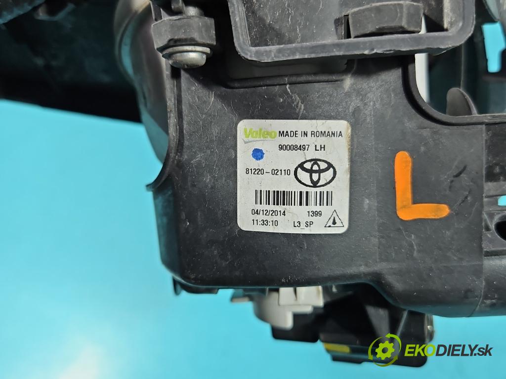Toyota Auris II 2012-2018 1.8 hybrid 99 hp automatic 73 kW 1798 cm3 5- Halogen levý 90008499 (Klika dveří ostatní)