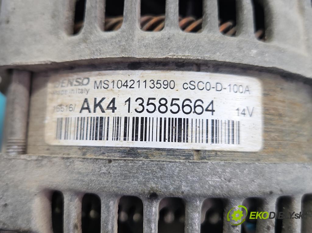 Opel Corsa E 2014-2019 1.4 16V 90 HP manual 66 kW 1398 cm3 5- Alternator MS1042113590 (Alternátor)