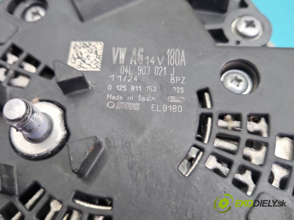 Skoda Superb III 2015-2024 2.0 tdi 150 HP automatic 110 kW 1968 cm3 5- Alternator 04L903021J (Alternátor)