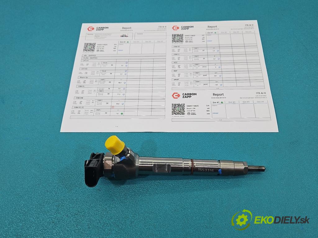 Skoda Superb III 2015-2024 2.0 tdi 150 hp automatic 110 kW 1968 cm3 5- vstřikovač 0445110835 (Vstřikovač paliva)