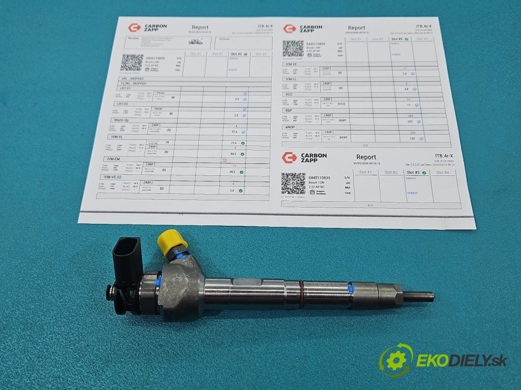 Skoda Superb III 2015-2024 2.0 tdi 150 hp automatic 110 kW 1968 cm3 5- vstřikovač 0445110835 (Vstřikovač paliva)