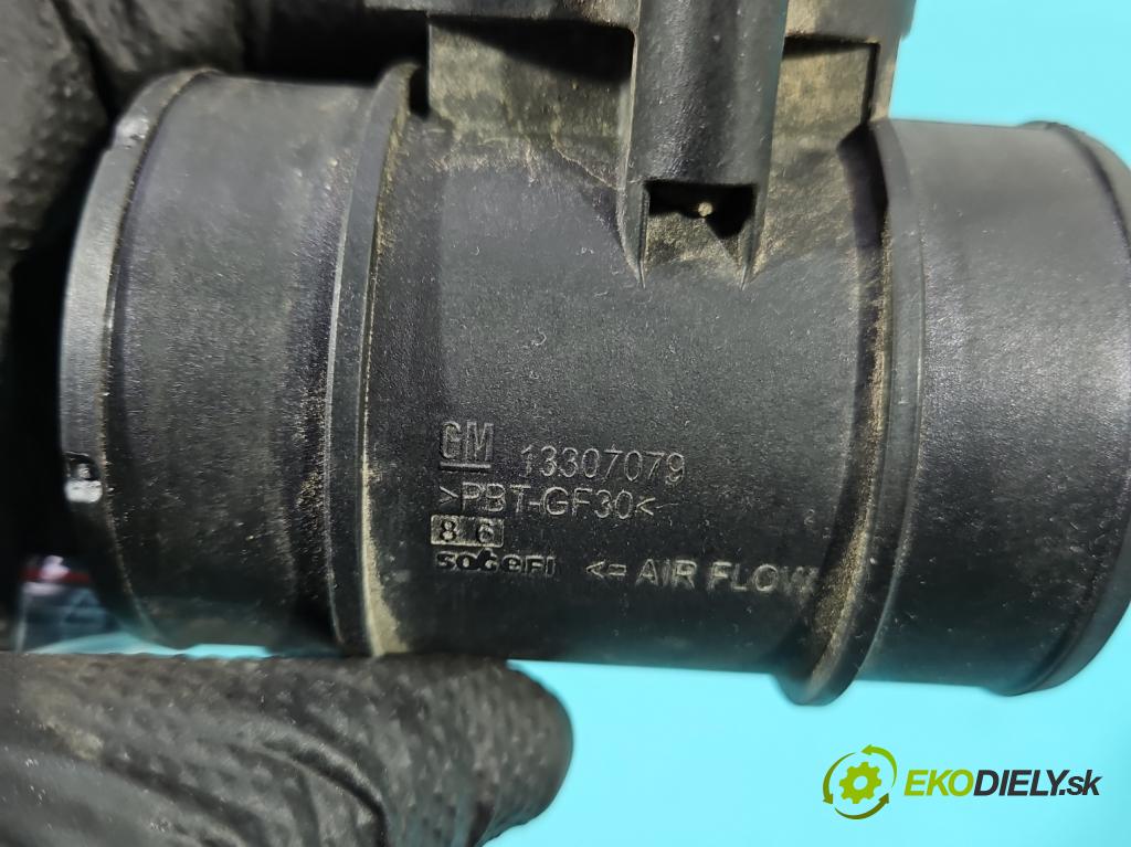 Opel Meriva B 2010-2017 1.4 16V 101 HP manual 74 kW 1398 cm3 5- průtokoměr: 13307079 (Váha vzduchu)