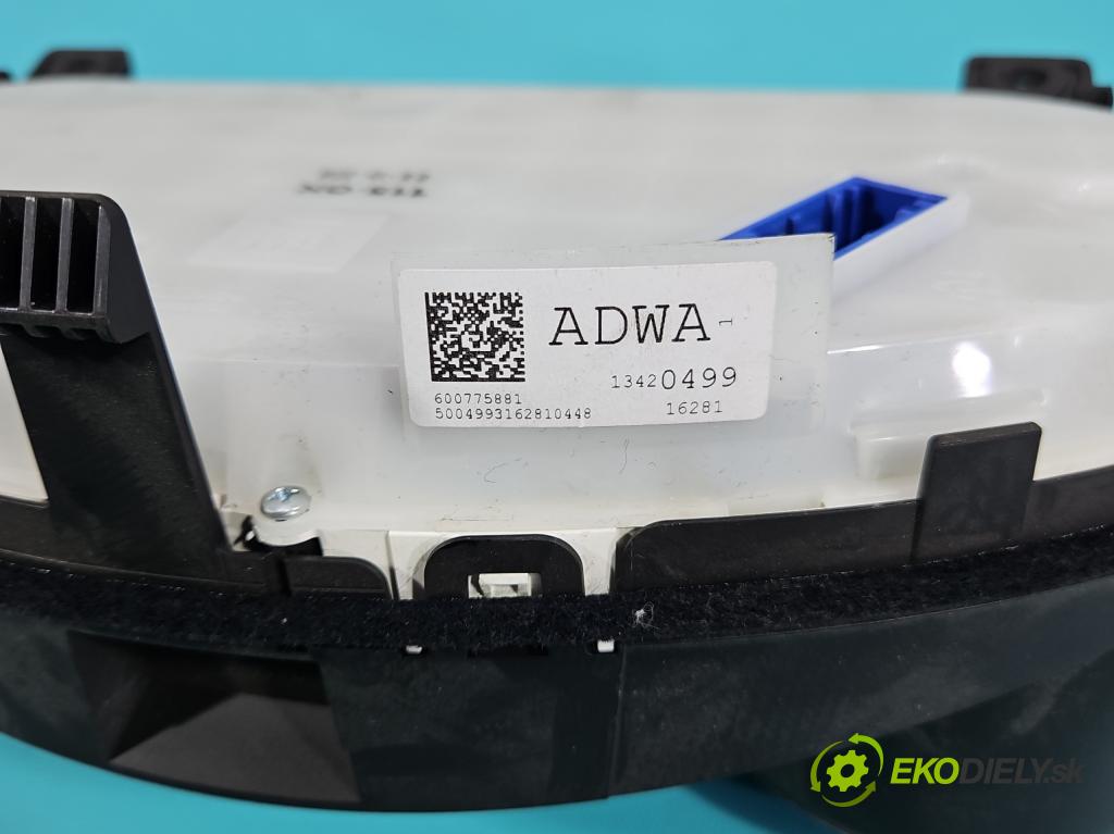 Opel Meriva B 2010-2017 1.4 16V 101 HP manual 74 kW 1398 cm3 5- riadiaca jednotka motora 12679198