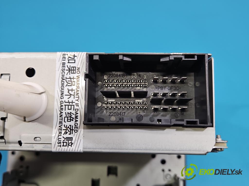 Fiat Ducato IV 2014- 2.3 jtd 131 HP manual 96 kW 2287 cm3 5- Radio originál 07356443500