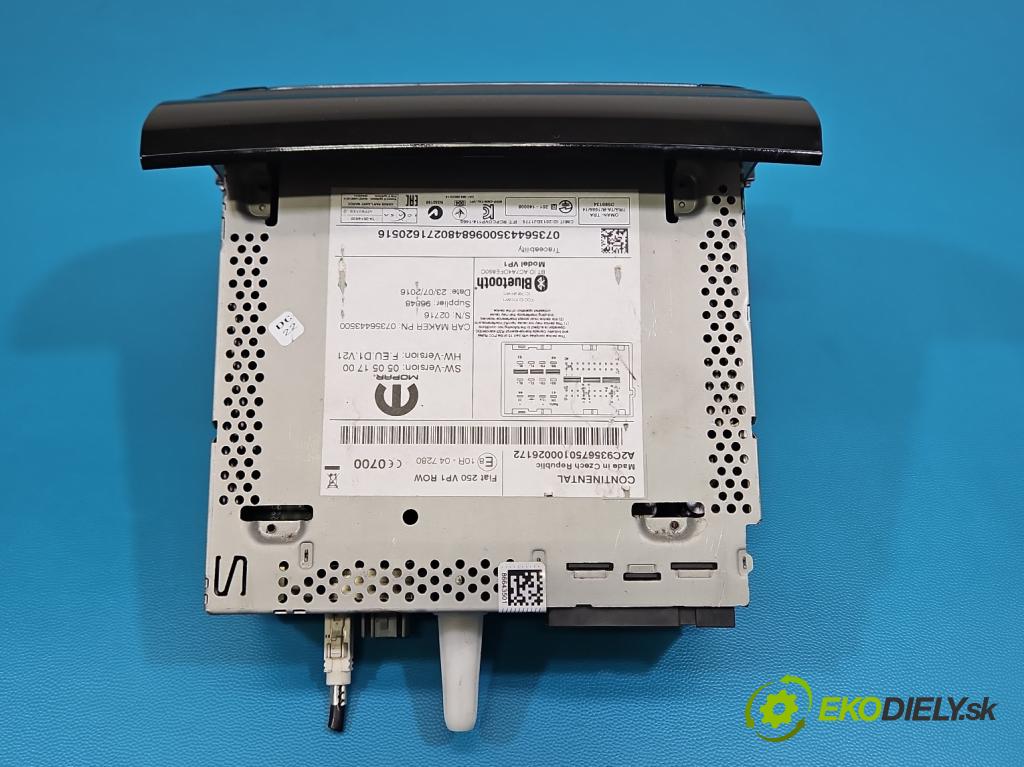 Fiat Ducato IV 2014- 2.3 jtd 131 HP manual 96 kW 2287 cm3 5- Radio originál 07356443500