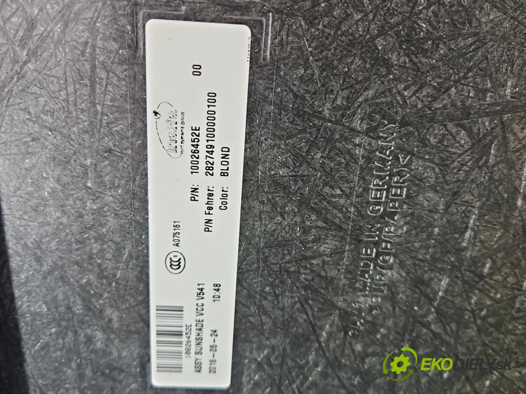 Volvo S90 II 2016- 2.0 T 320KM automatic 235 kW 1969 cm3 4- Střešní okno: 10026452E (Sklo karosérie)