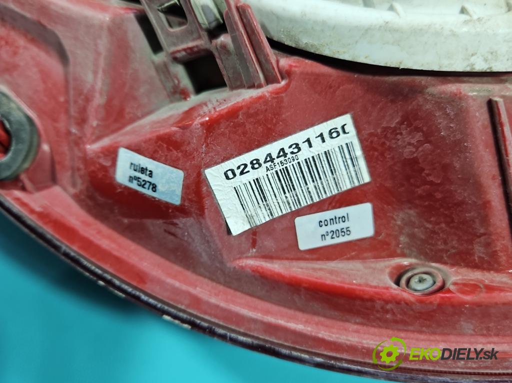 Opel Meriva B 2010-2017 1.4 16V 101 HP manual 74 kW 1398 cm3 5- svetlo / reflektor zadné pravé 0284431160 (Kľučka dverí ostatné)