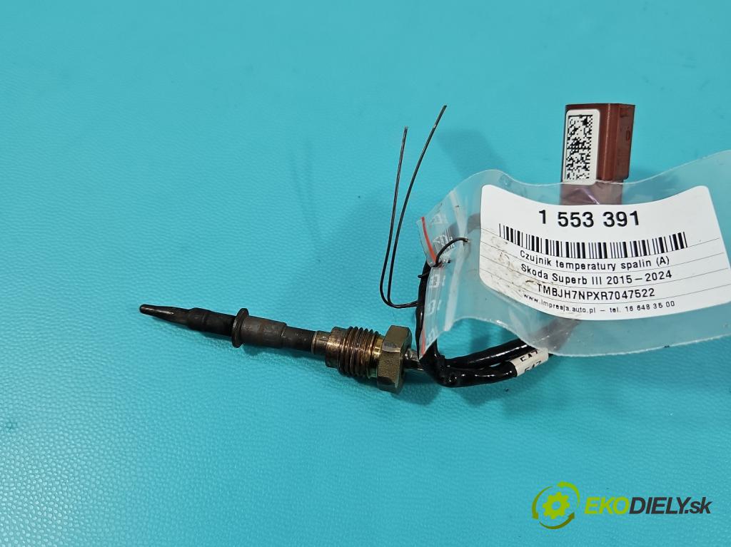 Skoda Superb III 2015-2024 2.0 tdi 150 HP automatic 110 kW 1968 cm3 5- snímač teploty: výfukové 05L906088M (Snímač)