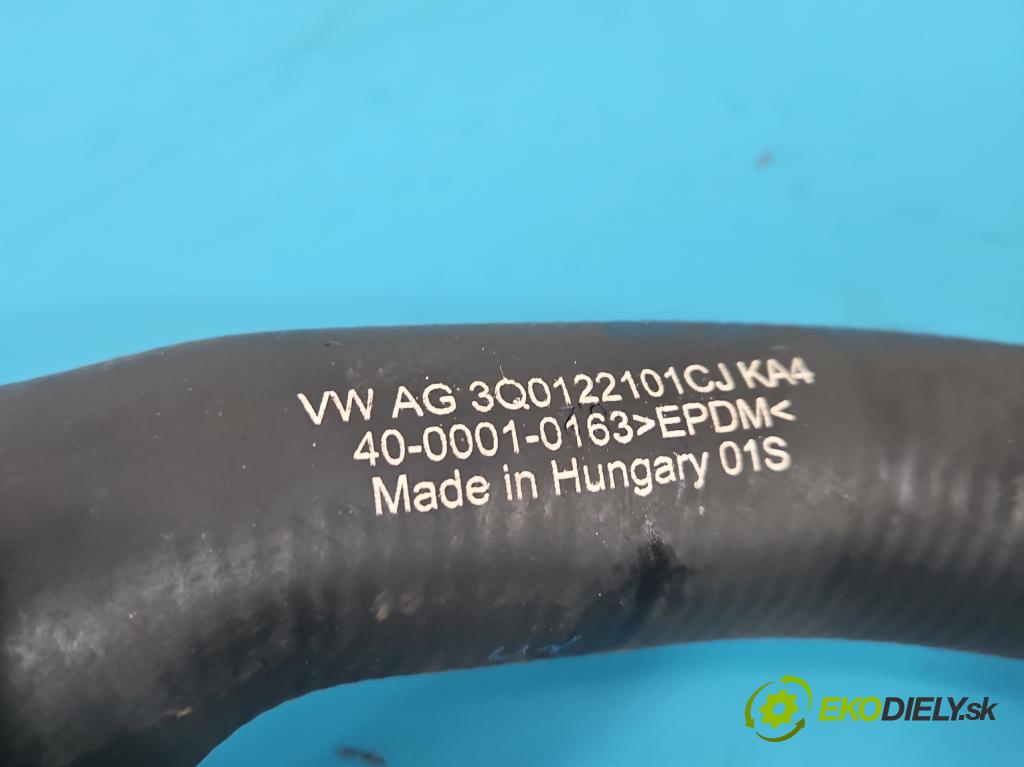 Skoda Superb III 2015-2024 2.0 tdi 150 hp automatic 110 kW 1968 cm3 5- trubka systému chłodzenia 3Q0122101CJ