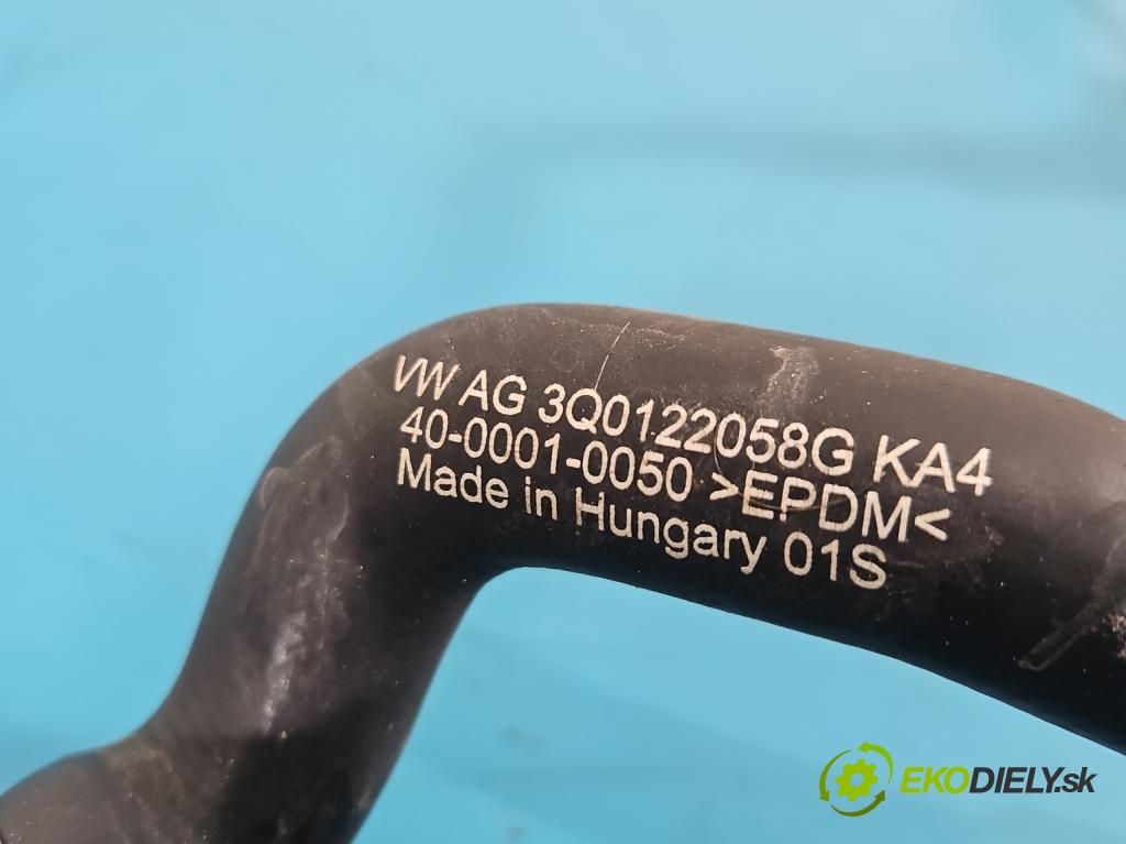 Skoda Superb III 2015-2024 2.0 tdi 150 hp automatic 110 kW 1968 cm3 5- trubka systému chłodzenia 3Q0122058G