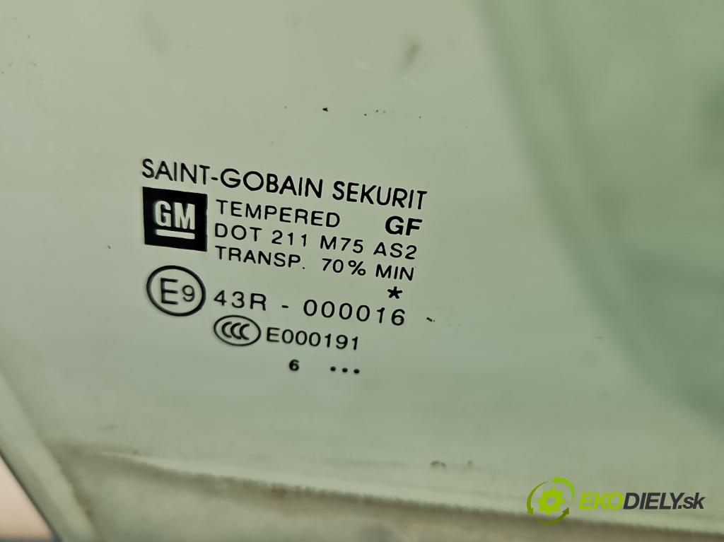 Opel Meriva B 2010-2017 1.4 16V 101 HP manual 74 kW 1398 cm3 5- sklo dvere predné pravé