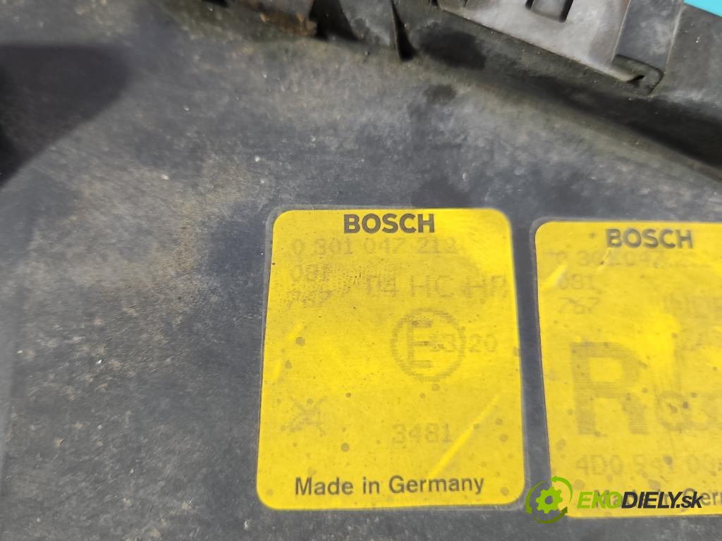 Audi A8 D2 1994-2002 3.7 V8 230 HP automatic 169 kW 3697 cm3 4- Reflektor: pravý 0301047212 (Svetlo predné pravé)