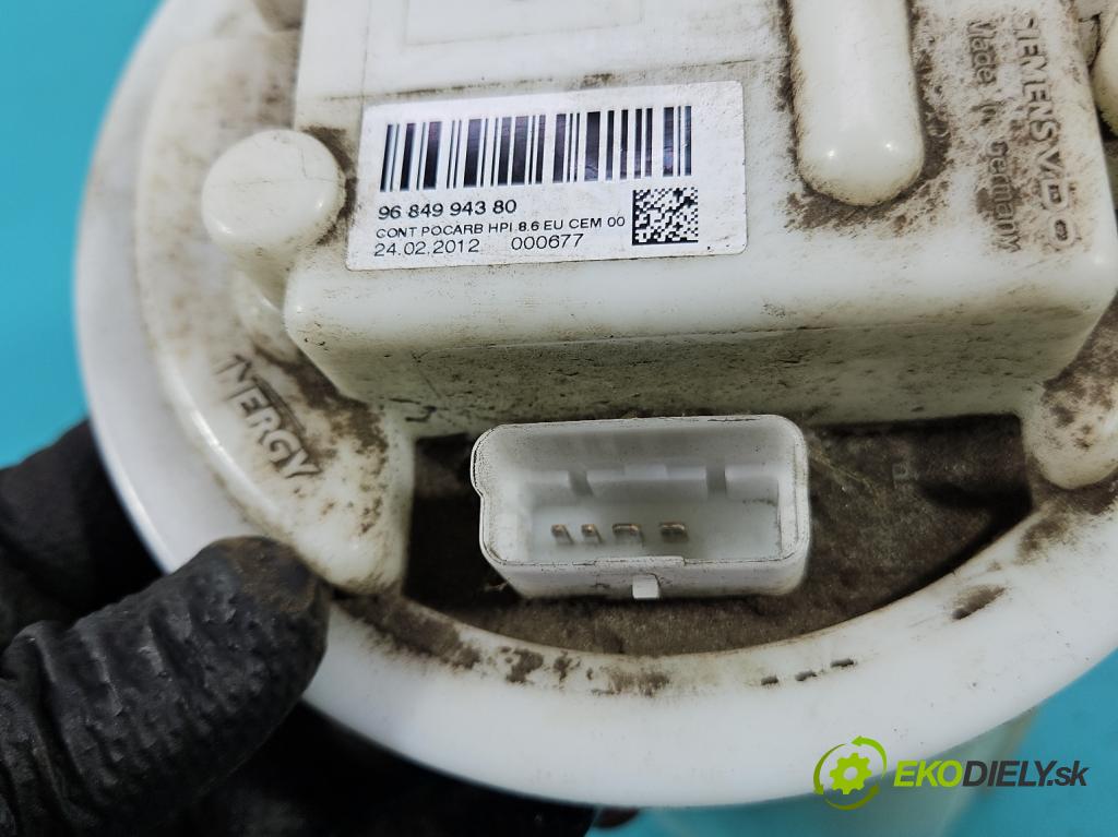 Peugeot 5008 I 2009-2017 1.6 16V 120 HP manual 88 kW 1598 cm3 5- čerpadlo palivo 9684994380