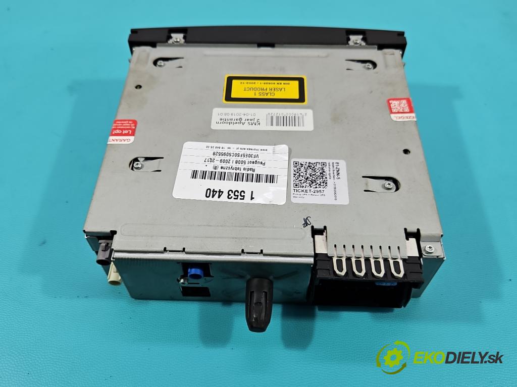 Peugeot 5008 I 2009-2017 1.6 16V 120 HP manual 88 kW 1598 cm3 5- Radio originál 98016550XT