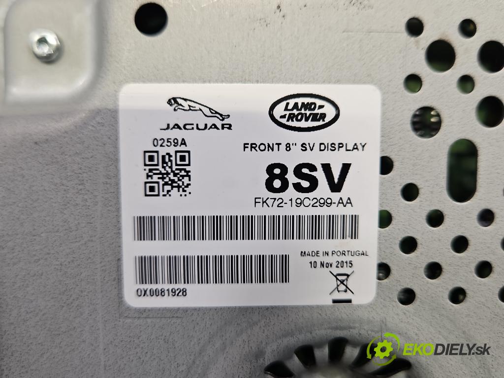 Jaguar XF II X260 2015- 3.0 V6 340KM: automatic 250 kW 2995 cm3 4- Zobrazit: FK72-19C299-AA (Prístrojová doska)