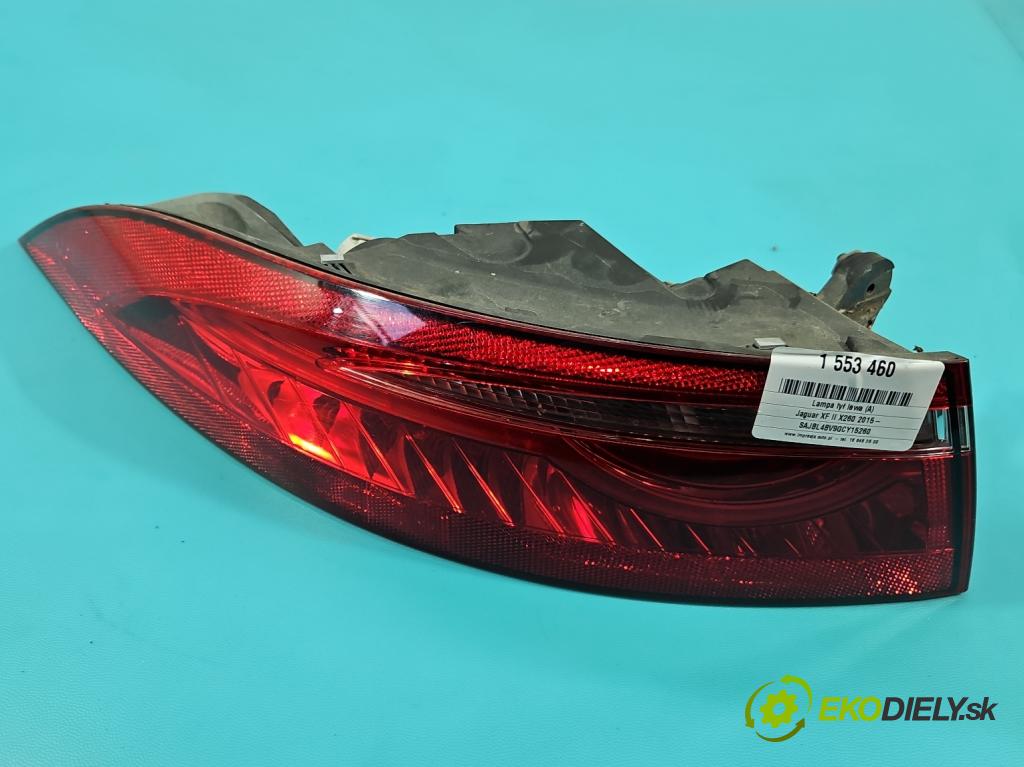 Jaguar XF II X260 2015- 3.0 V6 340KM: automatic 250 kW 2995 cm3 4- svetlo / reflektor zadné ľavé GX63-13405-AA (Kľučka dverí ostatné)