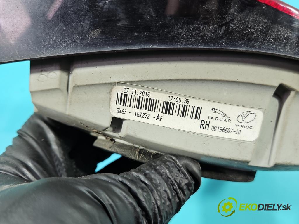 Jaguar XF II X260 2015- 3.0 V6 340KM: automatic 250 kW 2995 cm3 4- svetlo / reflektor zadné pravé GX63-15K272-AF (Kľučka dverí ostatné)