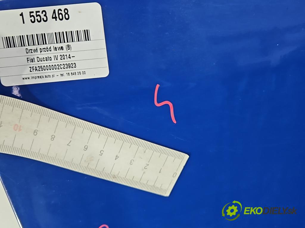 Fiat Ducato IV 2014- 2.3 jtd 131 HP manual 96 kW 2287 cm3 5- dvere predné ľavé  (Kľučka dverí ostatné)