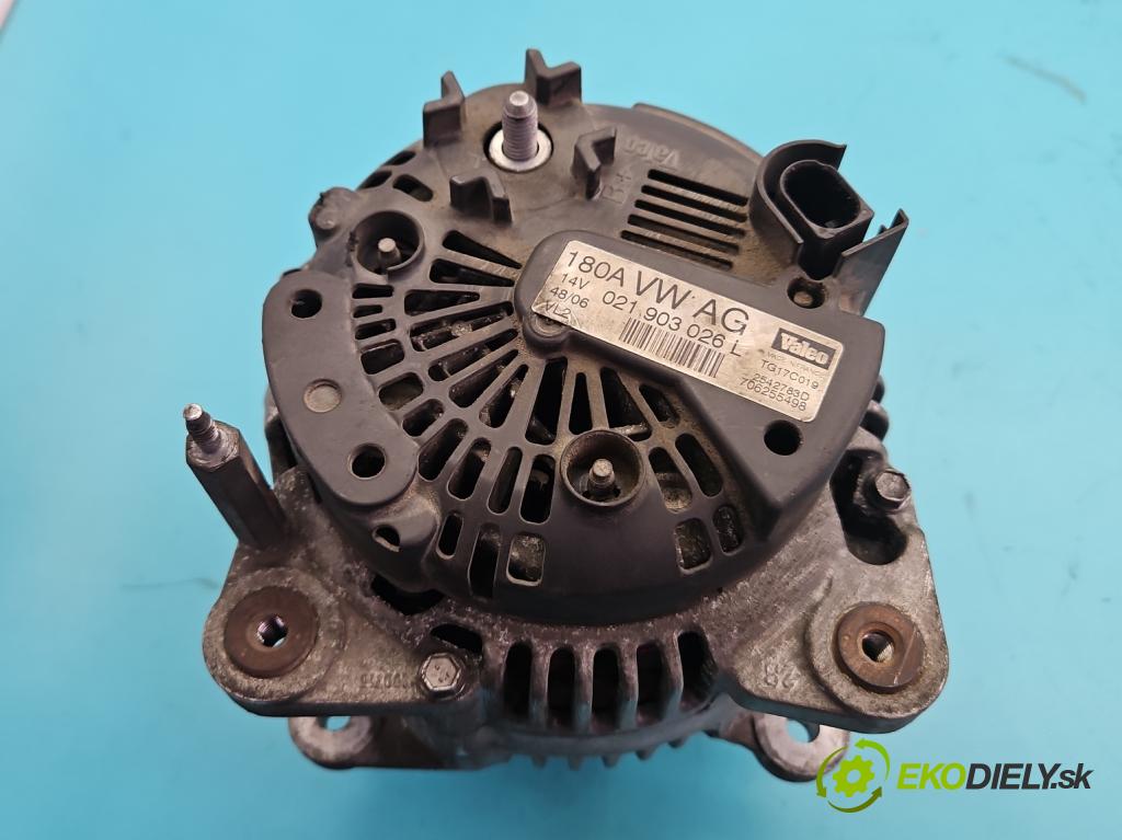 Vw Passat B6 2005-2010 2.0 tdi 140 hp automatic 103 kW 1968 cm3 5- Alternator 021903026L (Alternátor)