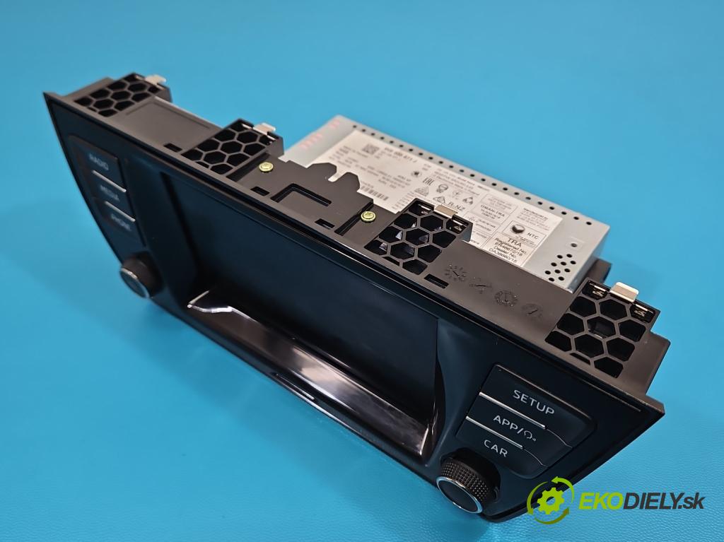 Skoda Fabia III 2014- 2021 1.0 TSI 95 HP manual 70 kW 999 cm3 5- Radio originál 6V0035871J