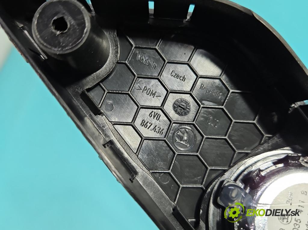 Skoda Fabia III 2014- 2021 1.0 TSI 95 HP manual 70 kW 999 cm3 5- rukoväť uvnitř: predné pravé 6V0867436