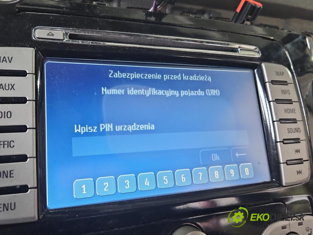 Ford S-max I 2006-2015 2.2 tdci 175 HP manual 129 kW 2179 cm3 5- Radio originál 8S7T18K931BD