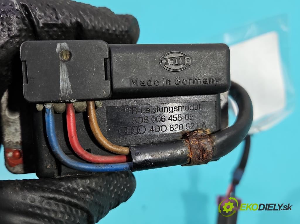 Audi A8 D2 1994-2002 3.7 V8 230 HP automatic 169 kW 3697 cm3 4- rezistor 4D0820521A