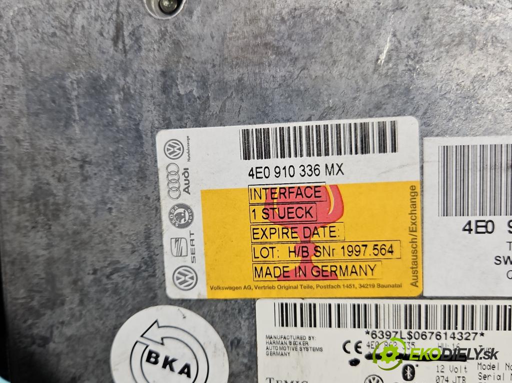 Audi A6 C6 2004-2011 3.0 tdi 232KM automatic 171 kW 2967 cm3 5- řídící jednotka 4E0910336MX