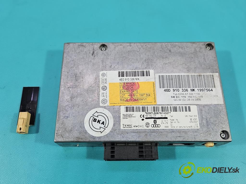 Audi A6 C6 2004-2011 3.0 tdi 232KM automatic 171 kW 2967 cm3 5- řídící jednotka 4E0910336MX