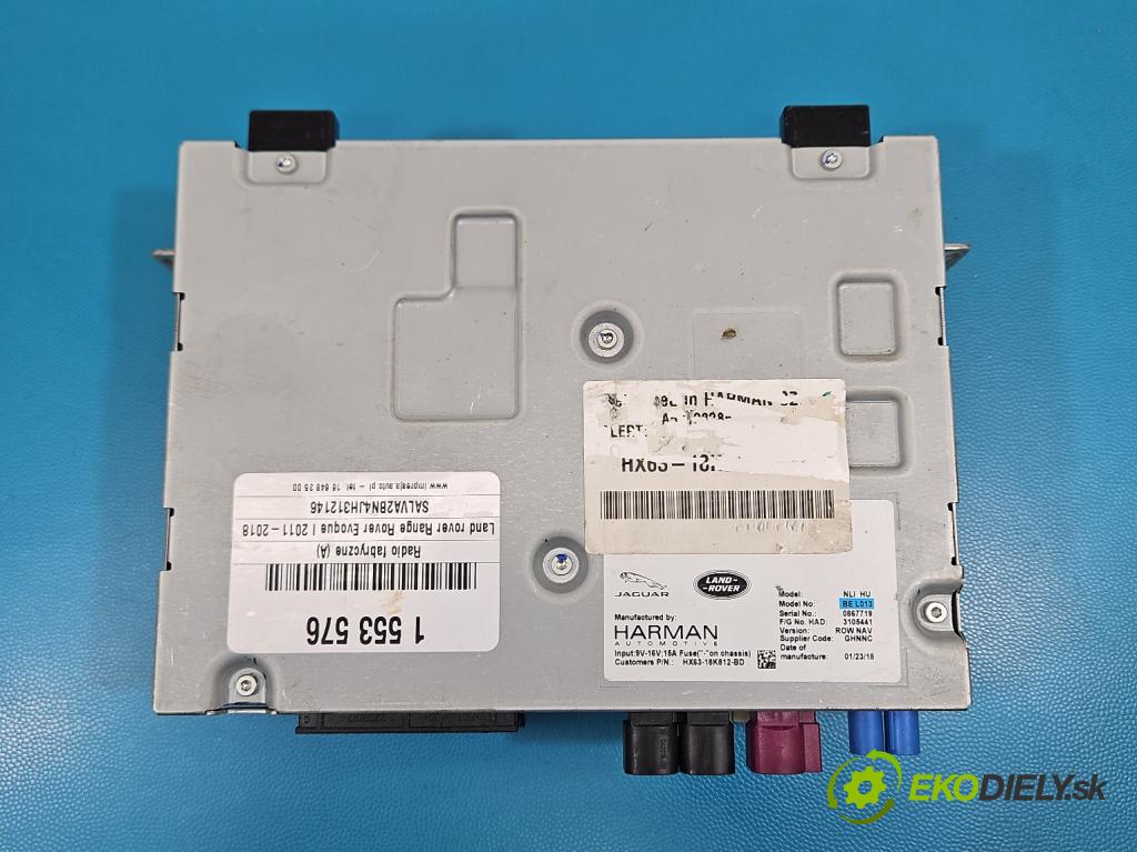 Land rover Range Rover Evoque I 2011-2018 2.0 td 150 HP automatic 110 kW 1999 cm3 5- Radio originál 3497-14-7566