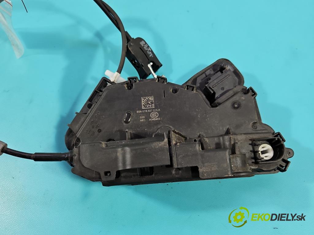 Skoda Fabia III 2014- 2021 1.0 TSI 95 hp manual 70 kW 999 cm3 5- zámek přední levý 5TB837015A