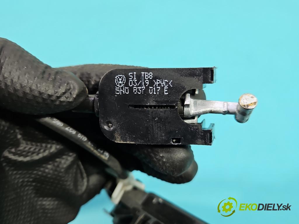 Skoda Fabia III 2014- 2021 1.0 TSI 95 hp manual 70 kW 999 cm3 5- zámek přední levý 5TB837015A