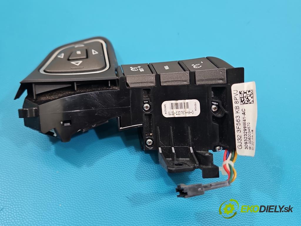 Land rover Range Rover Evoque I 2011-2018 2.0 td 150 HP automatic 110 kW 1999 cm3 5- prepínač multifunkční: řízení: GJ32-13D767-HA (Prepínacie páčky pod volantom)