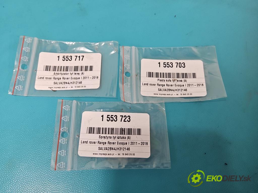 Land rover Range Rover Evoque I 2011-2018 2.0 td 150 HP automatic 110 kW 1999 cm3 5- Rozbočovač: kolesa zadné ľavé