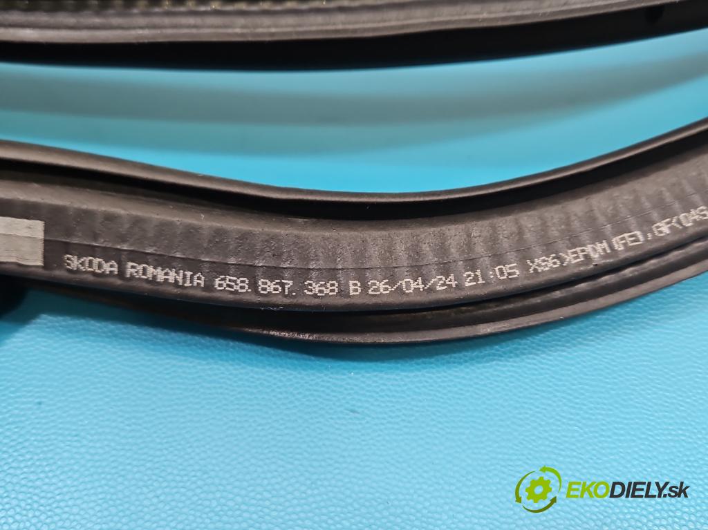 Skoda Kamiq 1.0 TSI 116 hp automatic 85 kW 999 cm3 5- Těsnění: dveře zadní pravé 658867368B (Karoserie ostatní)