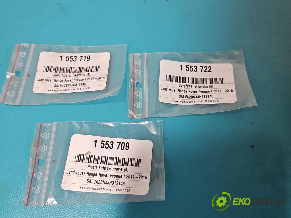 Land rover Range Rover Evoque I 2011-2018 2.0 td 150 HP automatic 110 kW 1999 cm3 5- tlmič zadné pravý GJ32-18080-AA (Tlmič zadný pravý)