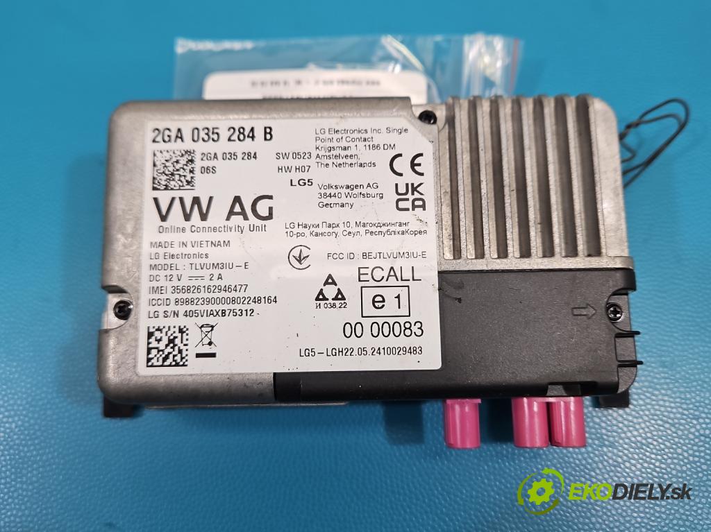 Skoda Kamiq 1.0 TSI 116 HP automatic 85 kW 999 cm3 5- riadiaca jednotka ostatné 2GA035284B