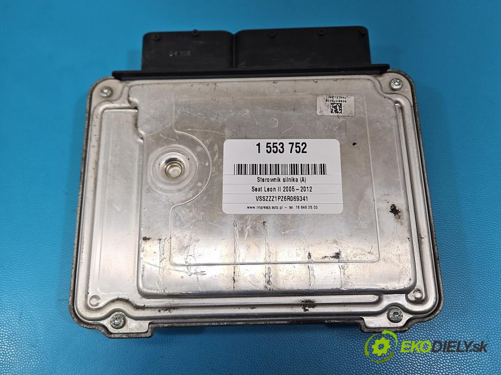 Seat Leon II 2005-2012 2.0 tdi 140 HP manual 103 kW 1968 cm3 5- riadiaca jednotka motora 03G906021FR