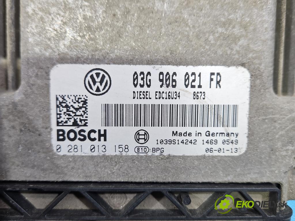 Seat Leon II 2005-2012 2.0 tdi 140 HP manual 103 kW 1968 cm3 5- riadiaca jednotka motora 03G906021FR