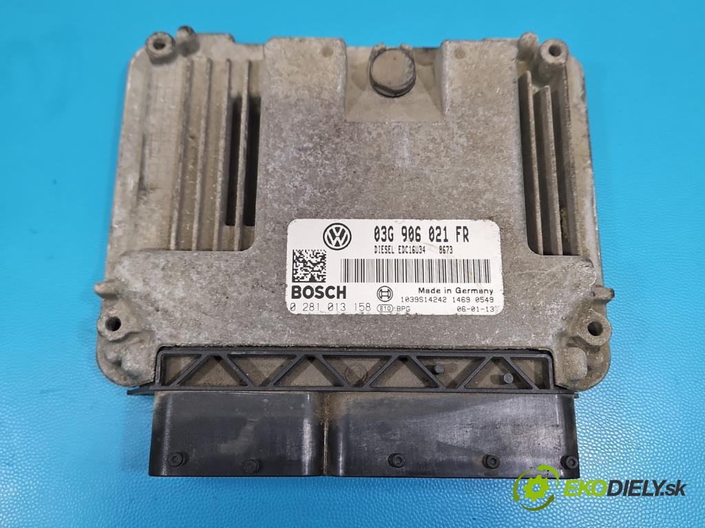 Seat Leon II 2005-2012 2.0 tdi 140 HP manual 103 kW 1968 cm3 5- riadiaca jednotka motora 03G906021FR