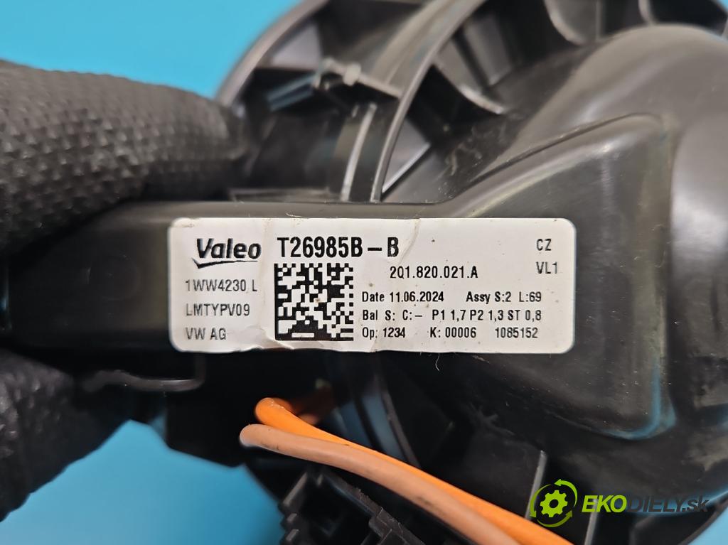 Skoda Kamiq 1.0 TSI 116 hp automatic 85 kW 999 cm3 5- ventilátor vzduchu 2Q1820021A