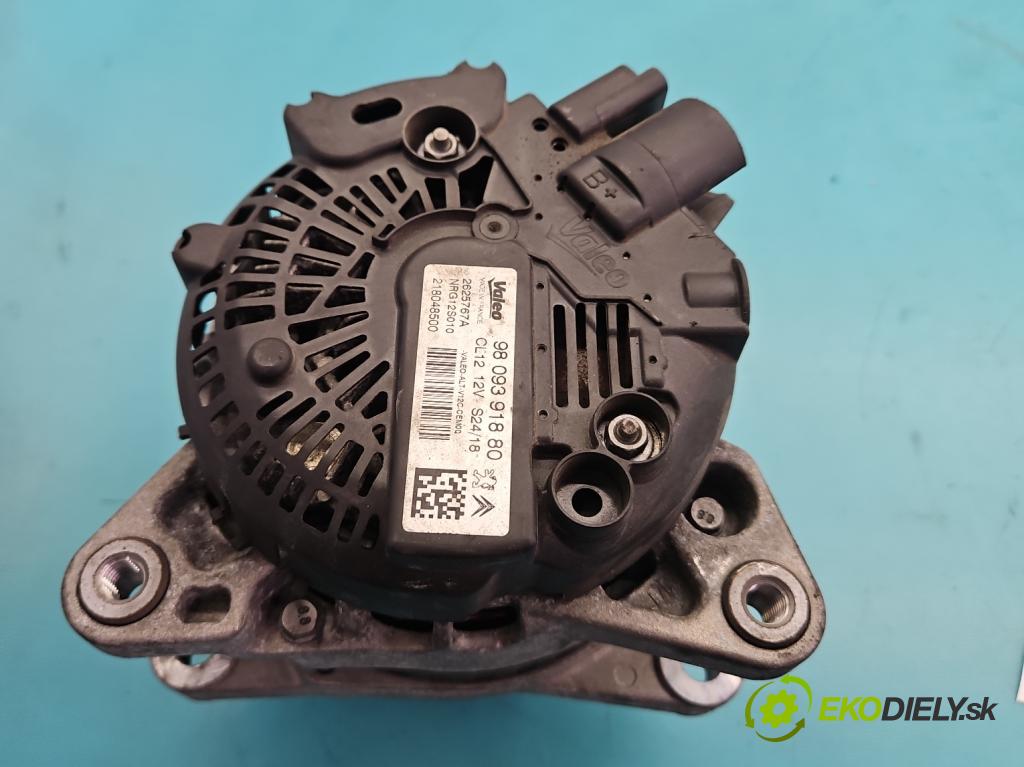 Peugeot 308 II 2013-2021 1.2 12V 110 HP manual 81 kW 1199 cm3 5- Alternator 9809391880 (Alternátor)