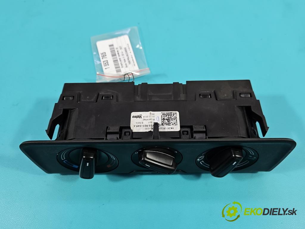 Skoda Fabia III 2014- 2021 1.0 TSI 95 hp manual 70 kW 999 cm3 5- palubní deska panel topení 6V0820045C