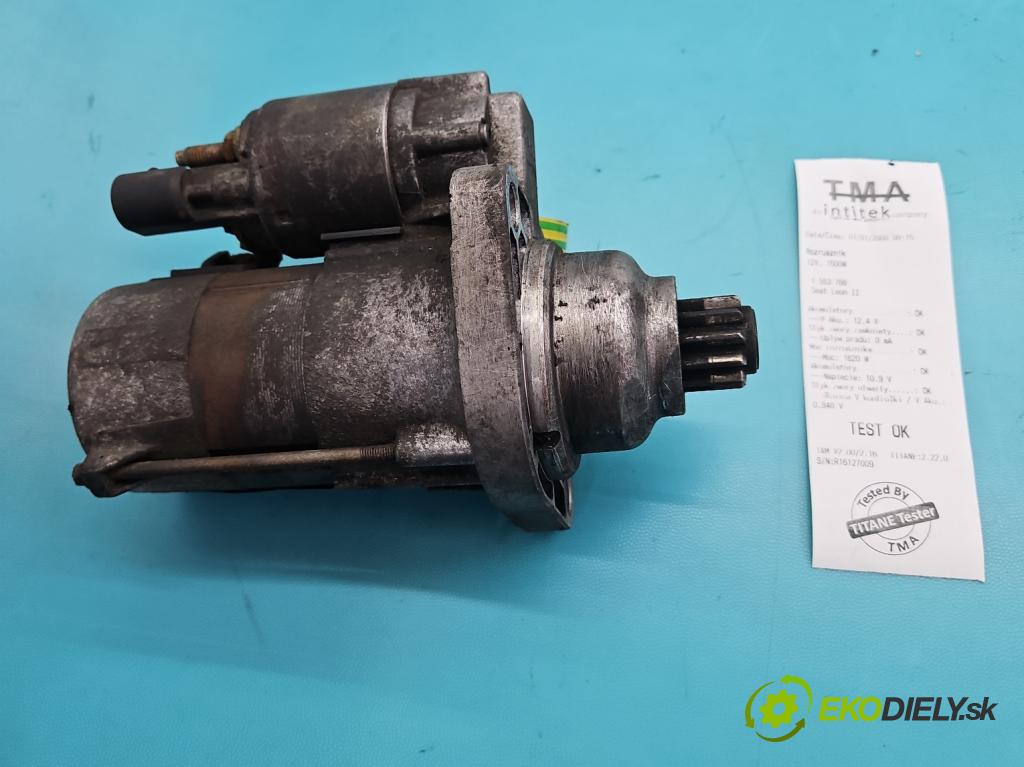 Seat Leon II 2005-2012 2.0 tdi 140 HP manual 103 kW 1968 cm3 5- štartér 02M911023N (Štartér)