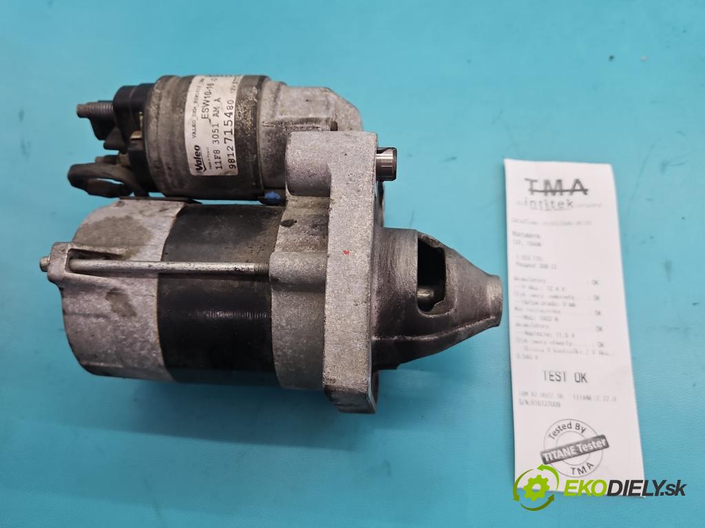 Peugeot 308 II 2013-2021 1.2 12V 110 HP manual 81 kW 1199 cm3 5- štartér 9812715480 (Štartér)