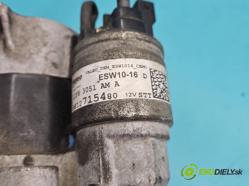 Peugeot 308 II 2013-2021 1.2 12V 110 hp manual 81 kW 1199 cm3 5- startér: 9812715480 (Startér)