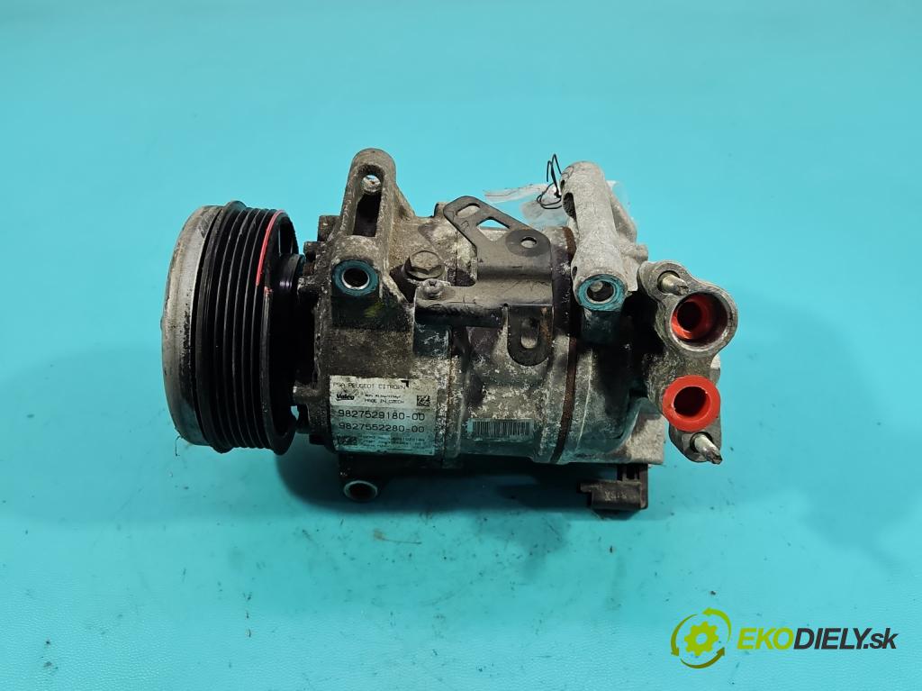 Peugeot 308 II 2013-2021 1.2 12V 110 hp manual 81 kW 1199 cm3 5- Kompresor: klíma 9827529180 (Kompresor klimatizace)